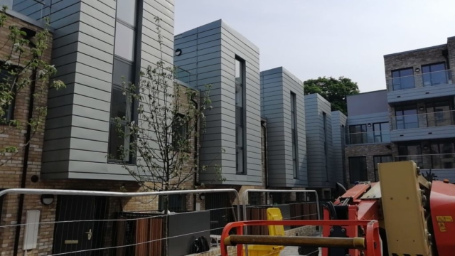 Zinc cladding on some residential properties Zinc cladding on some residential properties