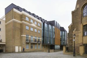Zinc roof on a commercial property