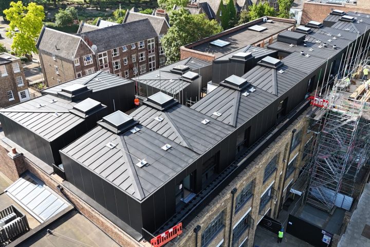 Aluminium Roof Prefa Black DBR London