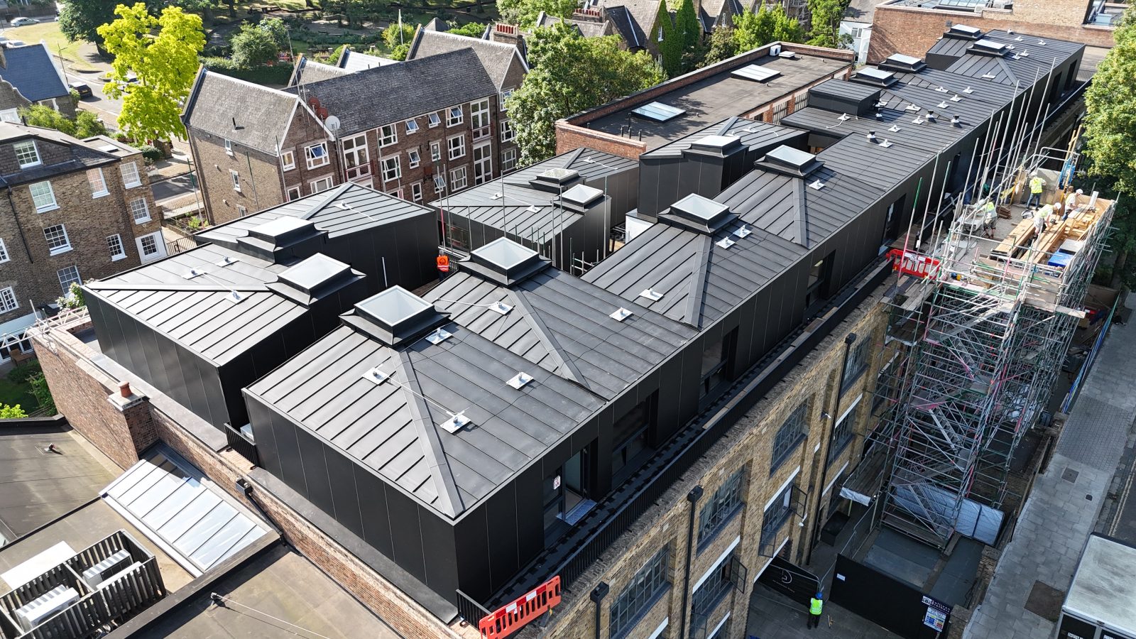 Aluminium Roof Prefa Black DBR London