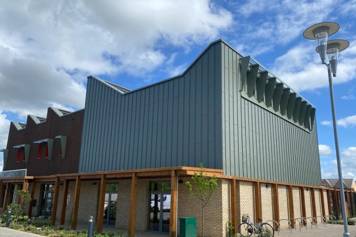Zinc Standing Seam and Wood Cladding for Cambridge Project